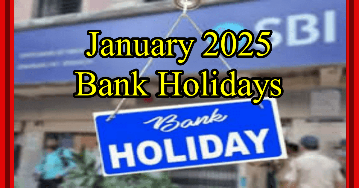 January 2025 Bank Holidays in India
